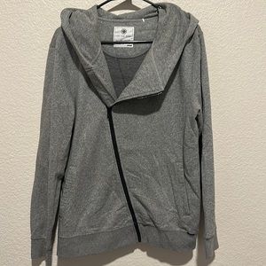 Men’s grey zip up hoodie